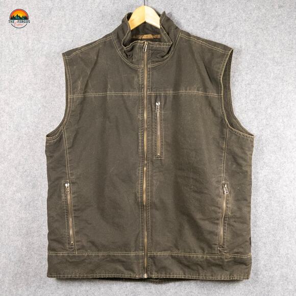 KUHL Patina Green Vest Born In The Mountains Hiking Gorpcore Outdoor Men's 2XL - Picture 1 of 16